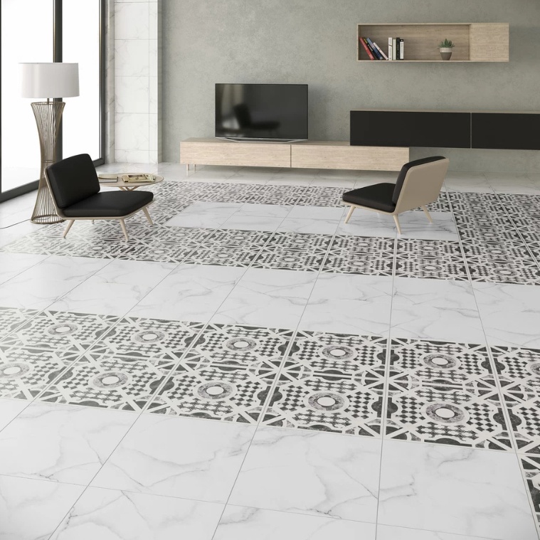 Керамогранит Gracia Ceramica Casa Blanca, белый, 594х594х10 мм