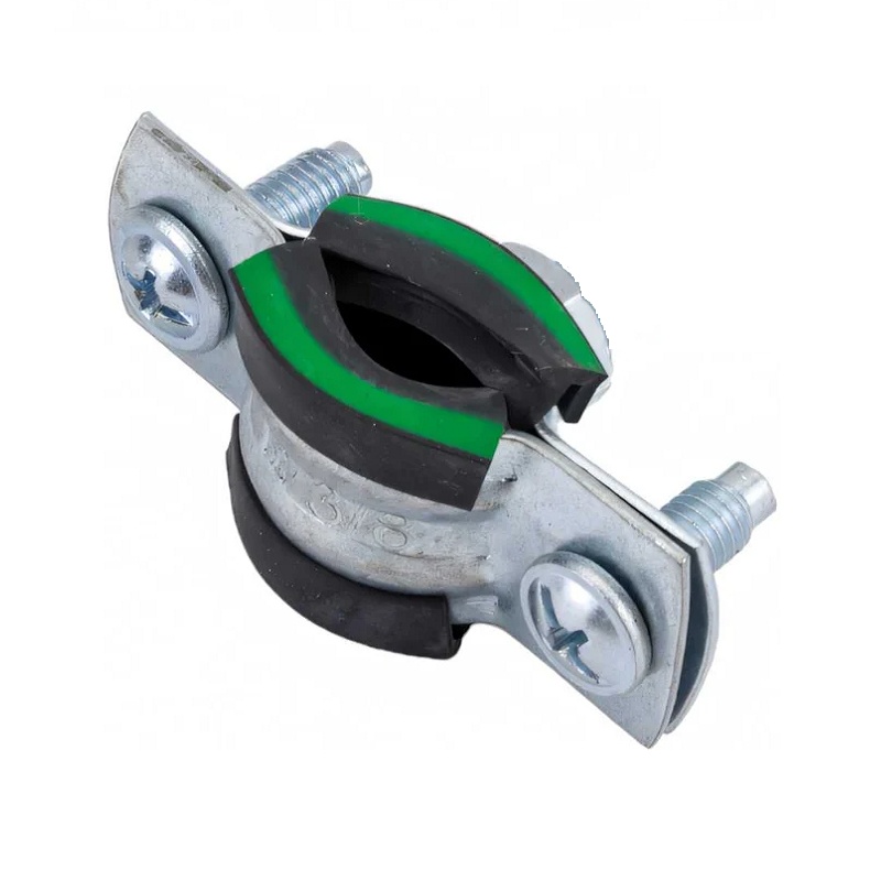 Хомут для труб 3/8" (16-19 мм) с уплотнителем и гайкой М8/1х20 мм