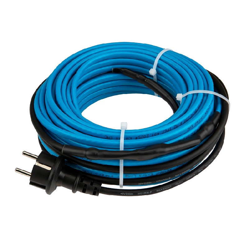 Кабель греющий саморегулирующийся Rexant SRL 15MSR-PB, для установки на трубу, 15 Вт/м (20 м)