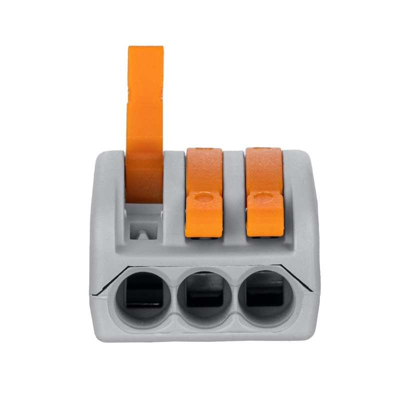 Клемма с рычажком 413 без пасты, 3 провода 0,1-2,5 мм2 (5 шт.)