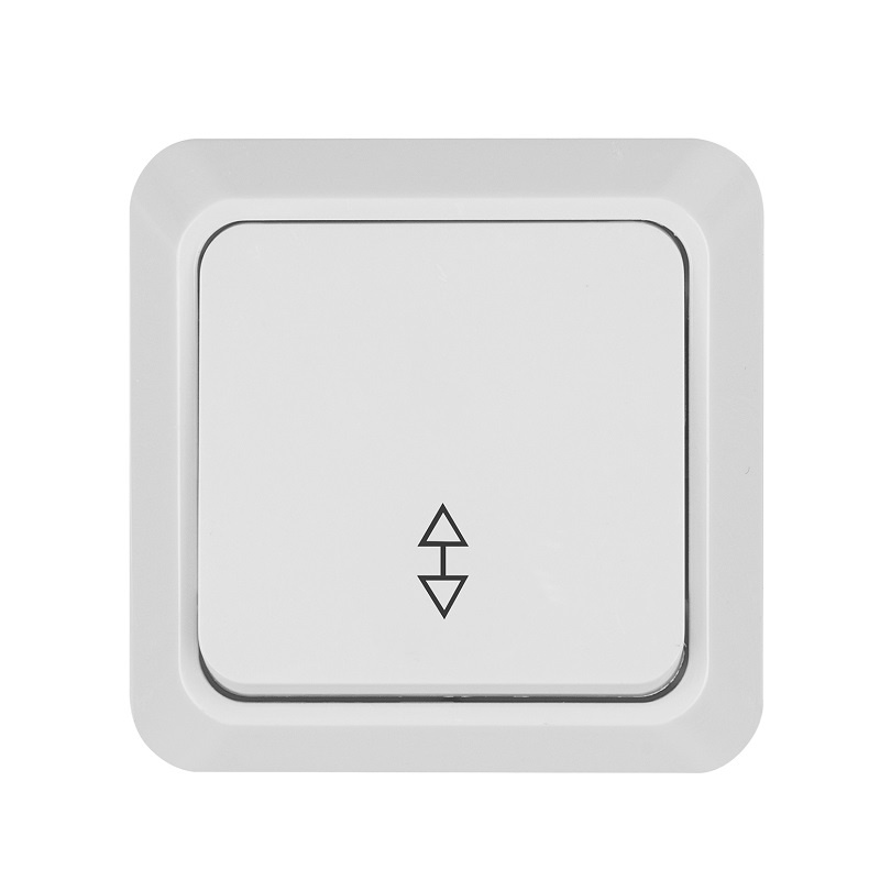 Переключатель о/у Ладога SQ1801-0005, 1 клавиша, б/инд, белый