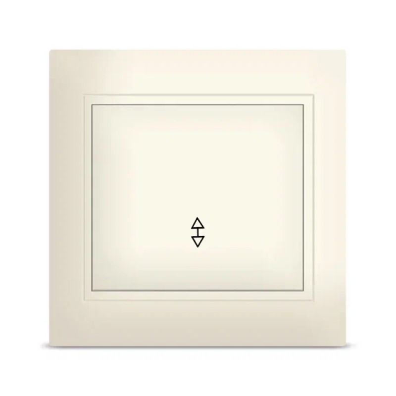 Переключатель в сборе с/у Севиль Б-С0025, 1 клавиша, б/инд, IP20, слоновая кость
