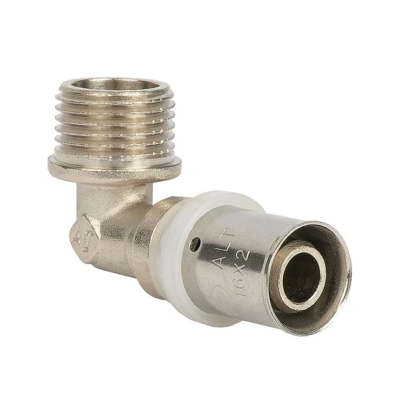 Угольник пресс Altstream для м/п 16х1/2" НР