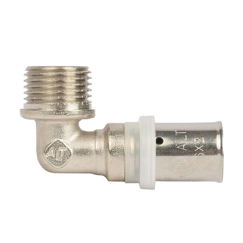 Угольник пресс Altstream для м/п 16х1/2" НР