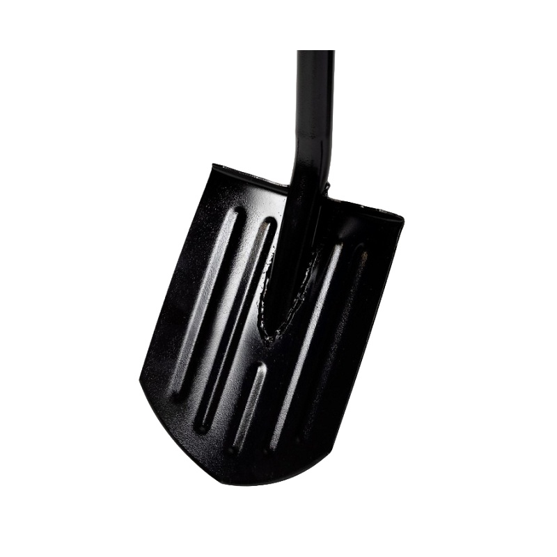 Лопата штыковая с металлическим черенком и V-ручкой