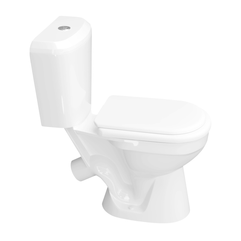 Унитаз-компакт Керамин Нео, косой выпуск, 670х375х755 мм