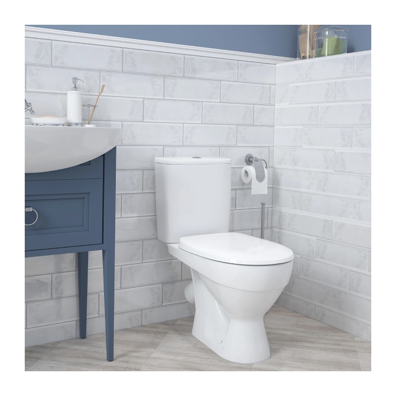 Унитаз-компакт Керамин Толедо, косой выпуск, 650х345х745 мм