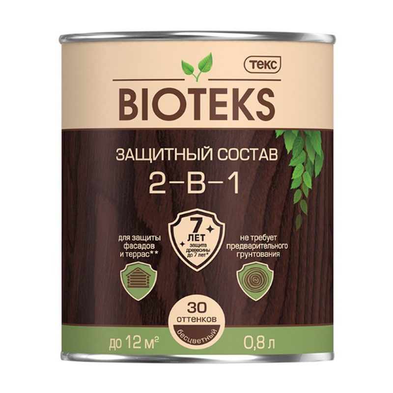 Антисептик Текс Bioteks состав 2в1 беленый дуб (0,8 л)