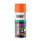Эмаль аэрозольная Kudo KU-1205 флуоресцентная оранжево-жёлтая (0,52 л)