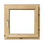Окно для бани, 400х400 мм, c/ф и стеклом