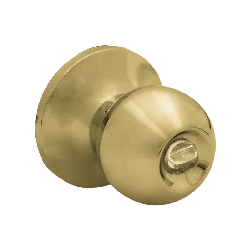 Защелка дверная SCHLOSS 42022 KL-01 с ручкой шар фиксатор золото (30)