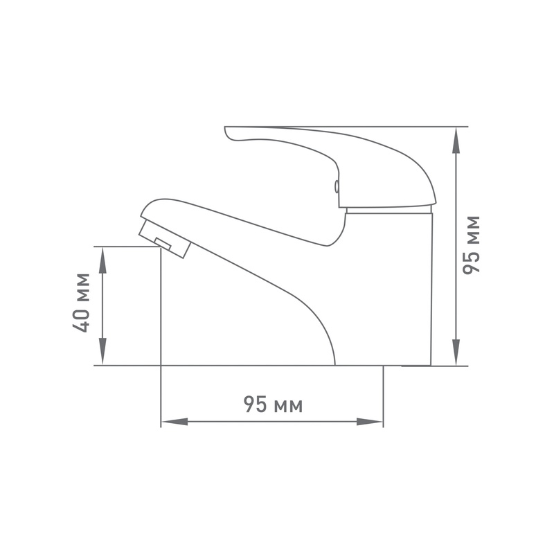 Смеситель для раковины Mix&Fix Jota 4403