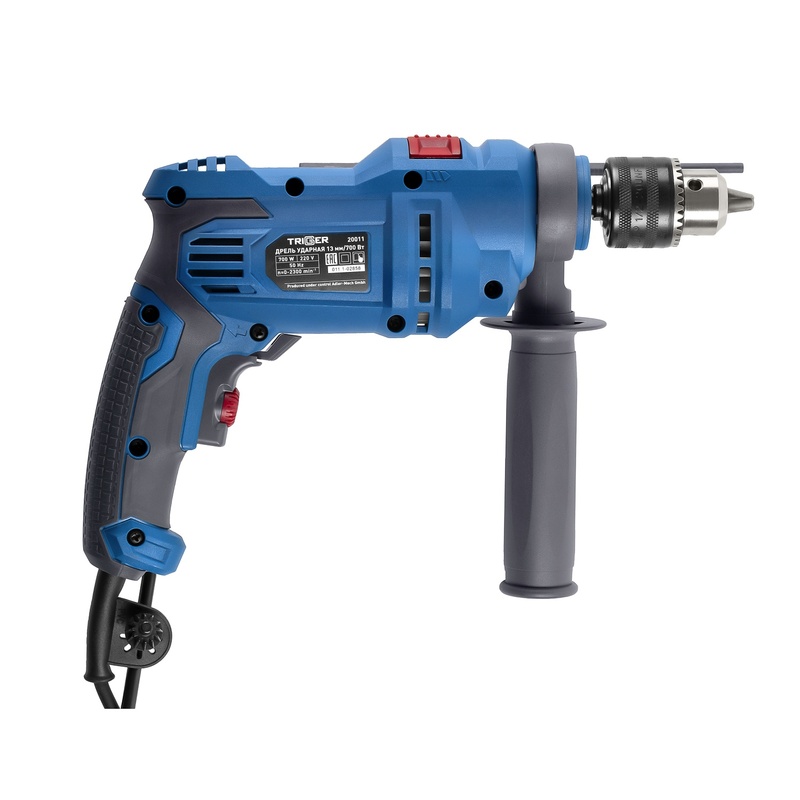 Дрель ударная сетевая Trigger 20011, 13 мм, патрон ключевой 0,7 кВт, 0-2300 об/мин