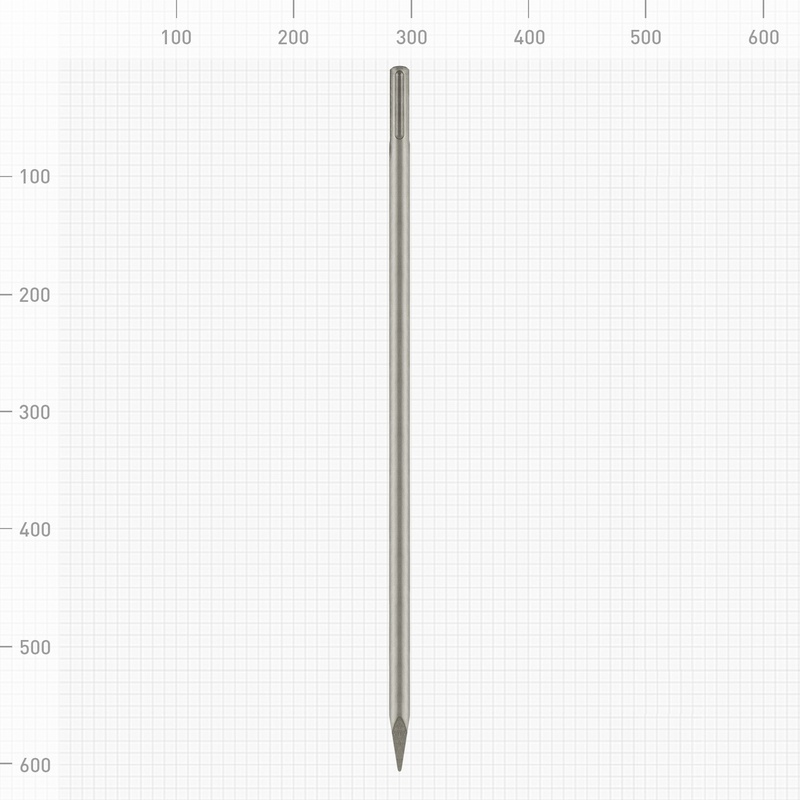 Зубило точечное (пика) Trigger 88106 SDS-Max 600 мм