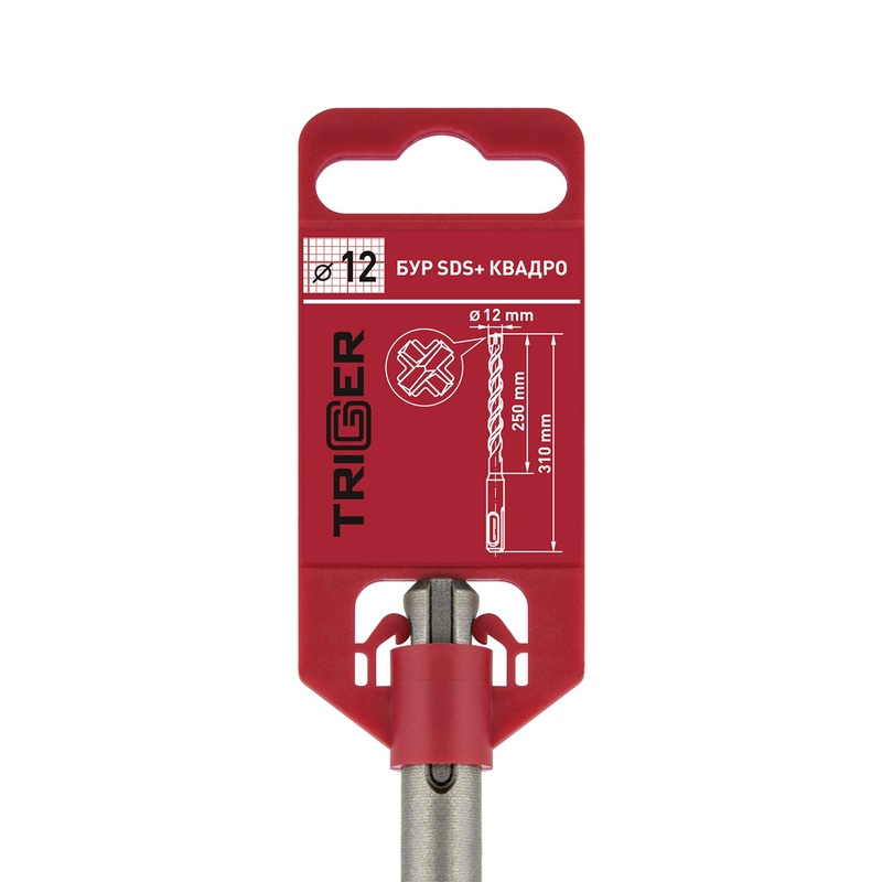 Бур Trigger Quadro 78495 SDS+ 12х250/310 мм