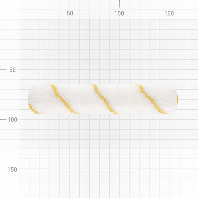 Мини-валик Biber 31592, полиамид, ворс 10 мм, 150 мм (2 шт.)