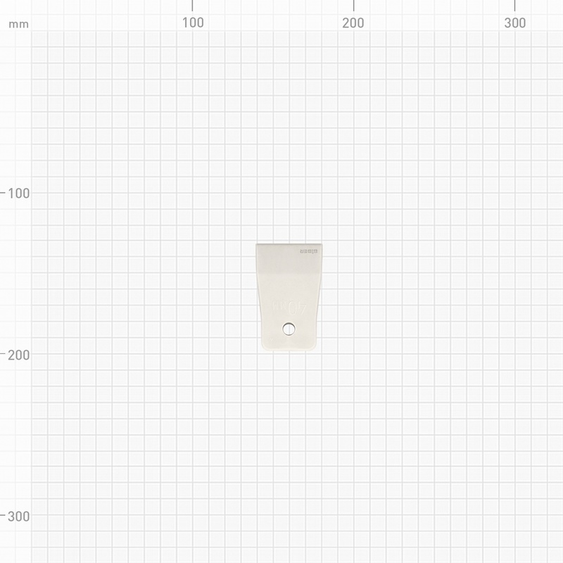 Шпатель резиновый Biber 35265 белый 40 мм