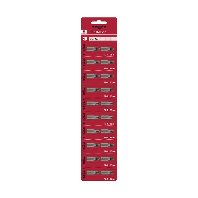Биты Trigger 85963 Профи PZ-1 25 мм (20 шт.)