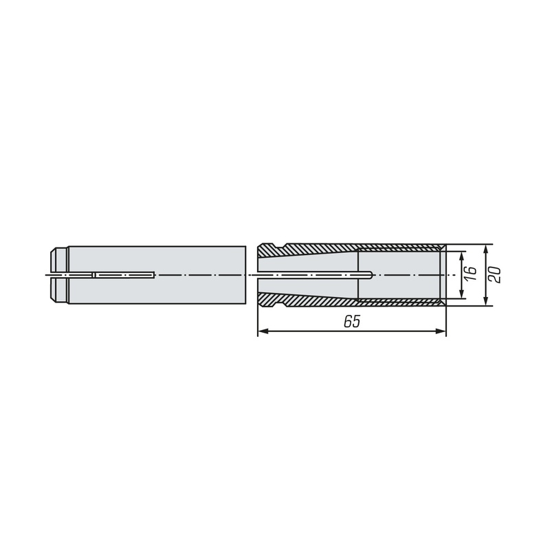 Анкер забивной SWFS М16 (25 шт)