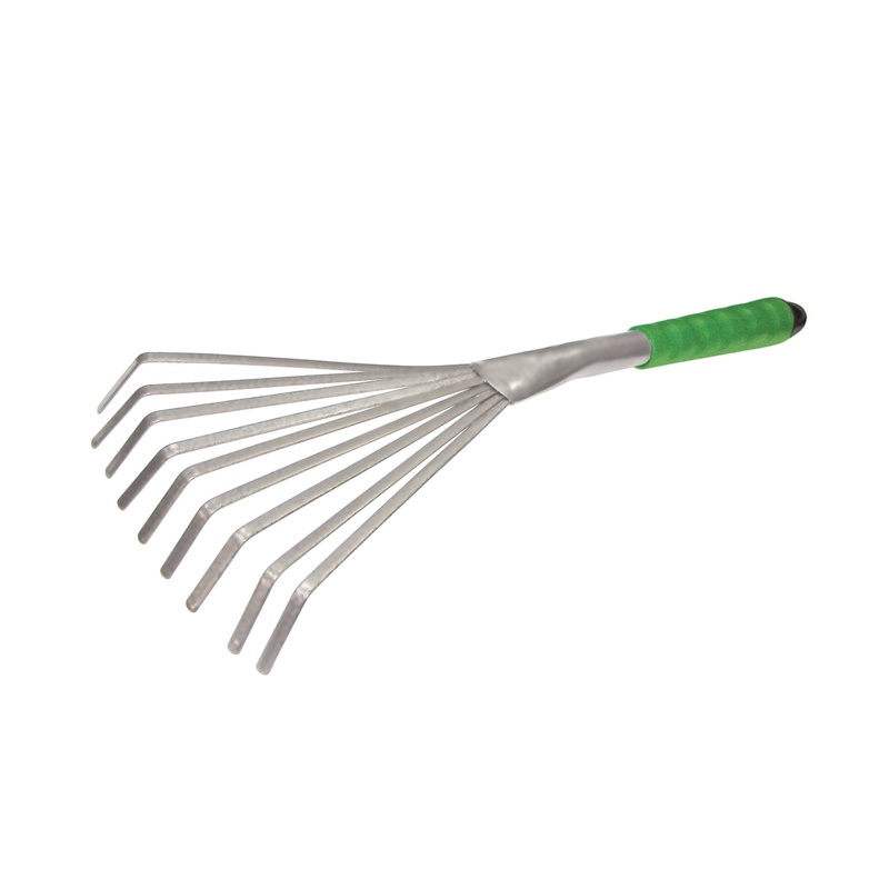 Грабельки веерные Farina 93115, плоск. зубцы, коннект система, пластиковая рукоятка, 410 мм