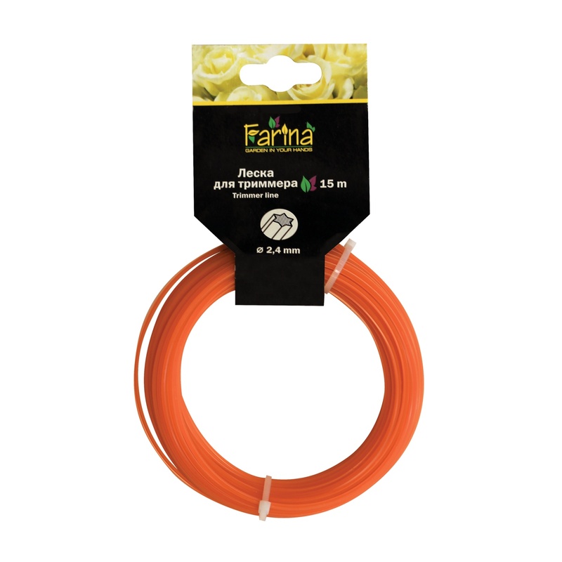 Леска для триммера Farina 93373 звезда 3,0 мм, 15 м