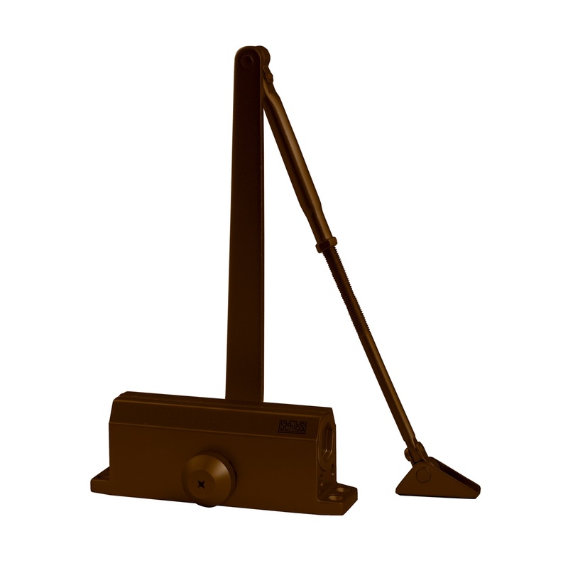 Доводчик SCHLOSS 61204 60-85 кг (макс 110 кг) с автофикс. коричн. (10)