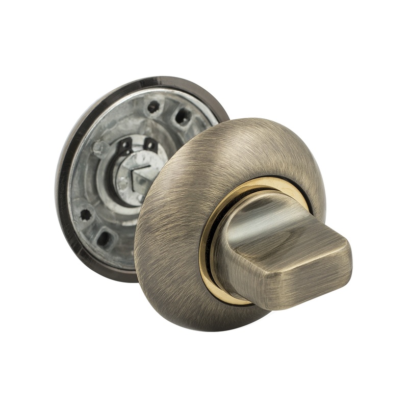 Завертка WC дверная SCHLOSS 82001 бронза 50 мм (5/100)