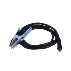 Зажим массы (заземления) пружинный Elitech 000300 с кабелем в сборе КГ16 (3 м; 200 А; DX 25; сечение 16 мм2)