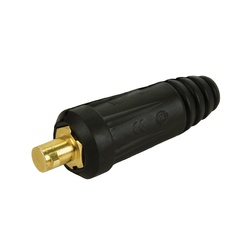 Вилка для сварочного кабеля Elitech 014900 DX 50, резина/латунь, черный (2 шт)