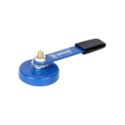 Клемма заземления Диолд магнитная круглая для сварочных работ до 200 А / 7 кг, d=55 мм, 180 гр