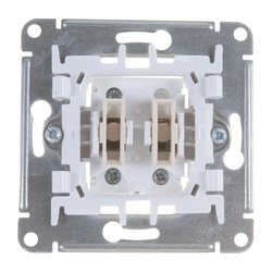 Выключатель с/у Atlasdesign ATN000151, 2 клавиши, б/инд, белый