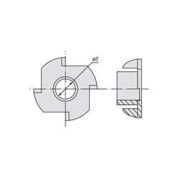 Гайка SWFS DIN1624 М8 (100 шт)