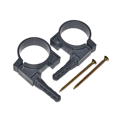 Хомут для канализационных труб d=50 мм, с дюбелем и шурупом (2 шт)