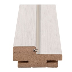 Коробка дверная Olovi, телескоп, экошпон, однопол., дуб белый, б/ф, 32х70 мм