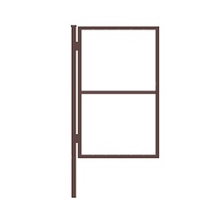 Калитка, 1,5х0,95 м, 1 столб, каркас