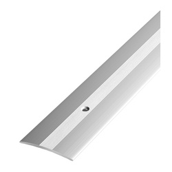 Порог стыкоперекрывающий Лука, серебро анодированное (1,8 м х 37 мм)