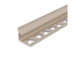 Уголок под плитку 7-8 мм (внутр.) 2,5 м бежевый/крем-брюле светлый