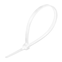 Хомут-стяжка Biber 114825 нейлоновый, белый, 4,8х250 мм (уп.100 шт.)